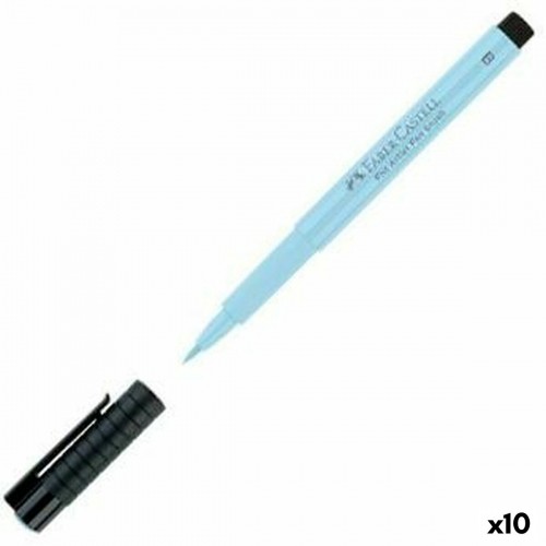 Felt-tip pens Faber-Castell Pitt Artist Blue (10 Units) image 1