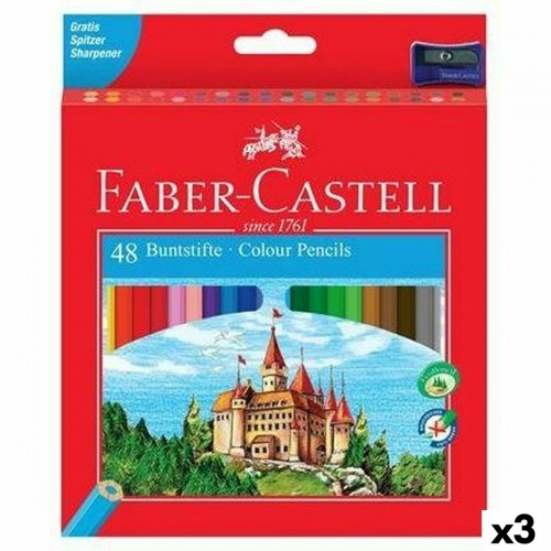 Krāsainie zīmuļi Faber-Castell Daudzkrāsains (3 gb.) image 1
