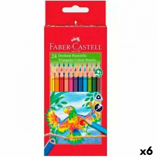 Colouring pencils Faber-Castell Multicolour 6 Pieces image 1