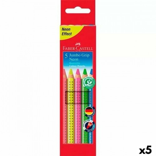 Krāsainie zīmuļi Faber-Castell Daudzkrāsains Neona (5 gb.) image 1