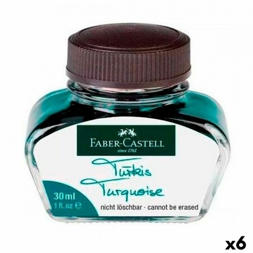 чернильница Faber-Castell бирюзовый 30 ml (6 штук) image 1