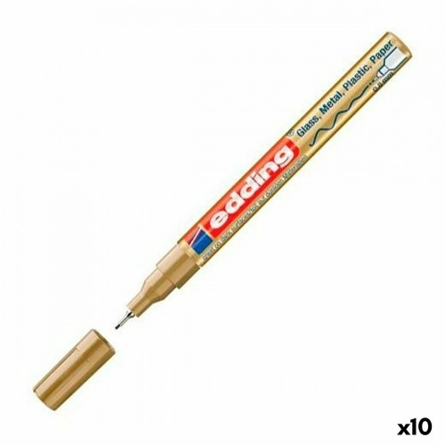 Permanent marker Edding 780 Golden (10 Units) image 1