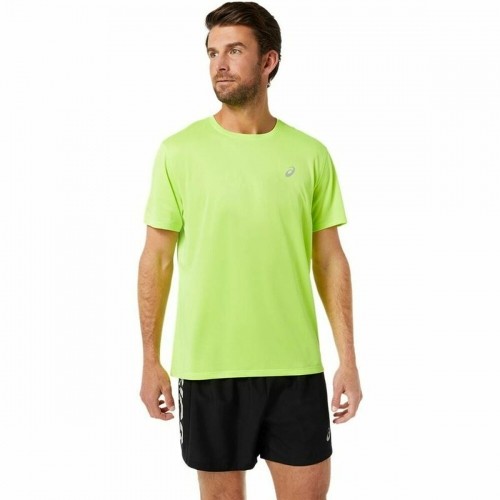 Vīriešu Krekls ar Īsām Piedurknēm Asics Katakana Zaļš Laima zaļa image 1