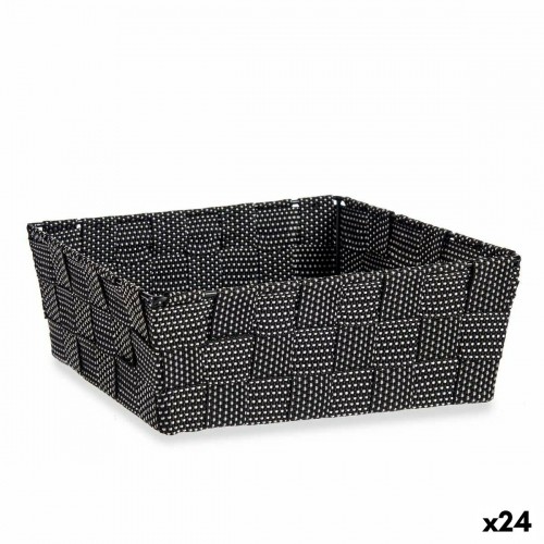 Kipit корзина переплетенный Чёрный Ткань 2,4 L (20 x 8 x 24 cm) (24 штук) image 1