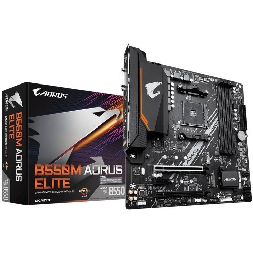 Gigabyte B550M AORUS ELITE AM4 4DDR4 2HDMI/DVI-D mATX image 1