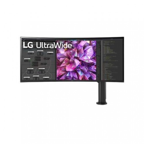 LG Curved Monitor with Ergo Stand  38WQ88C-W 38 ", IPS, UHD, 3840 x 1600, 21:9, 5 ms, 300 cd/m², 60 Hz, HDMI ports quantity 2 image 1