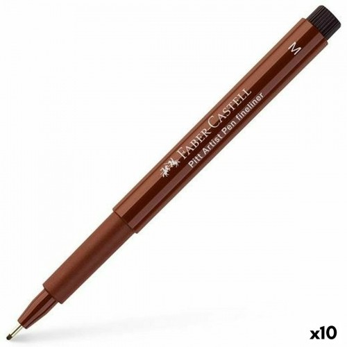 Постоянный маркер Faber-Castell Pitt Artist Коричневый 10 штук image 1