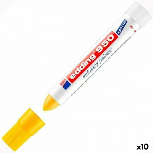 Permanent marker Edding 950  Yellow (10 Units) image 1