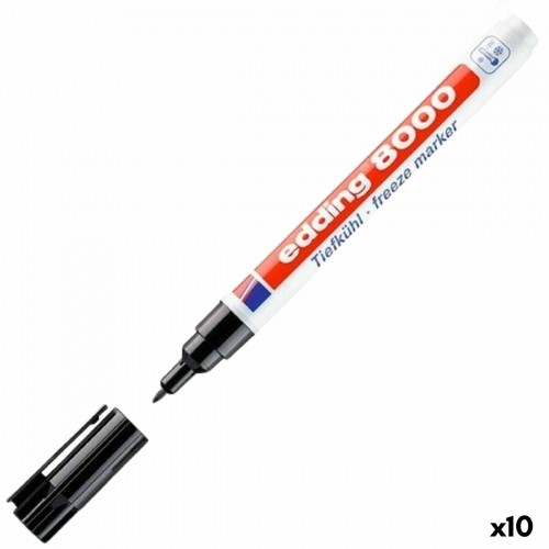 Permanent marker Edding 8000 Black (10 Units) image 1