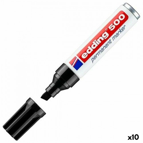 Permanent marker Edding 500 Black (10 Units) image 1