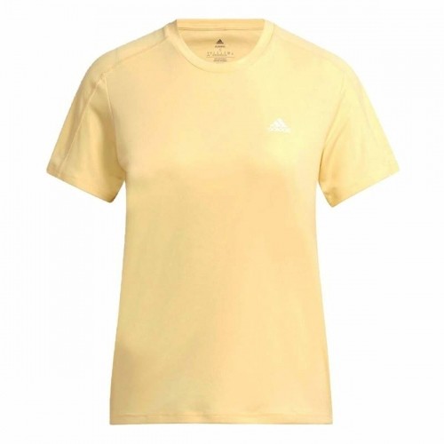 Sieviešu Krekls ar Īsām Piedurknēm Adidas Run It Dzeltens image 1