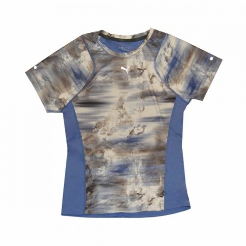 Women’s Short Sleeve T-Shirt Puma Graphic Tee Blue image 1