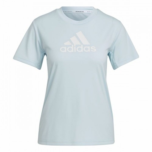 Women’s Short Sleeve T-Shirt Adidas Move Logo Sport Cyan image 1