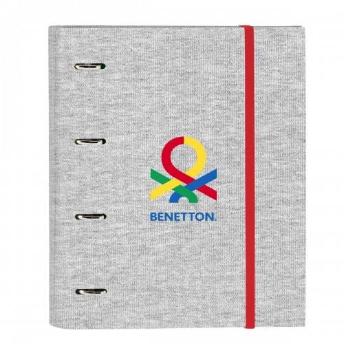 Ring binder Benetton Pop Grey (27 x 32 x 3.5 cm) image 1