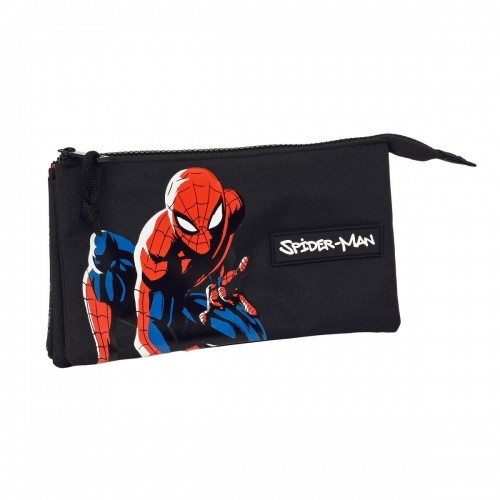 Triple Carry-all Spiderman Hero Black 22 x 12 x 3 cm image 1