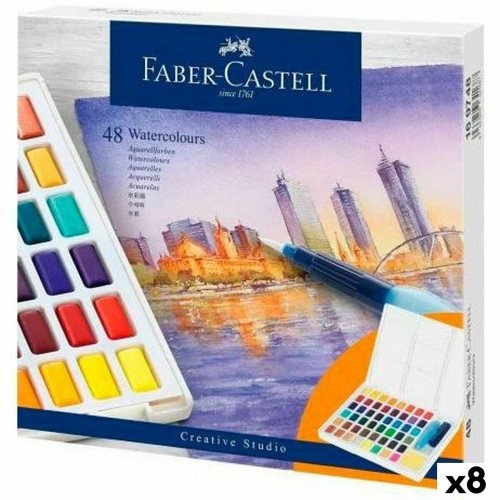 Watercolour paint set Faber-Castell Creative Studio (8 Units) image 1