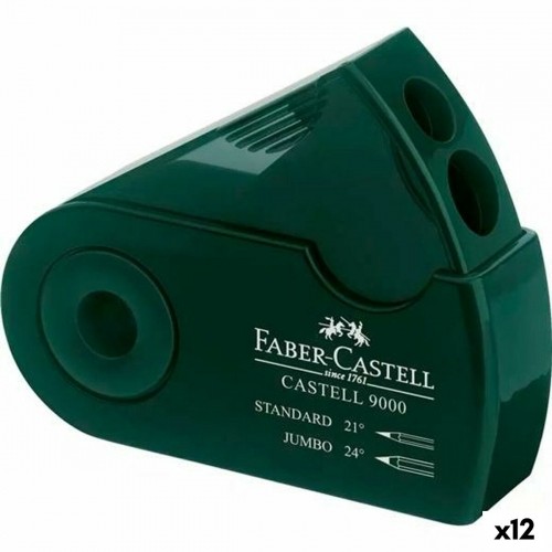Pencil Sharpener Faber-Castell 9000 Green (12 Units) image 1