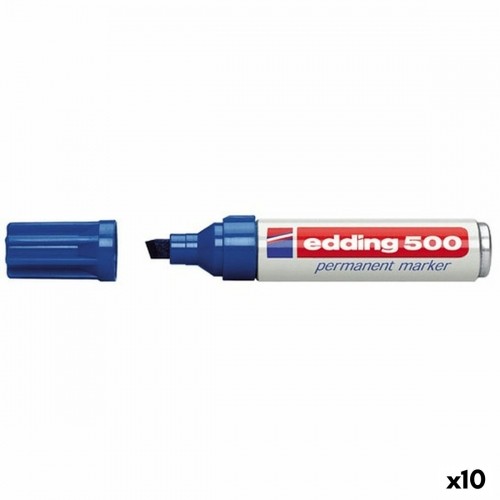 Постоянный маркер Edding 500 Синий 10 штук image 1