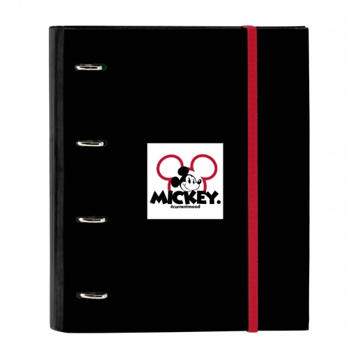 Ring binder Mickey Mouse Clubhouse Mickey mood Red Black (27 x 32 x 3.5 cm) image 1