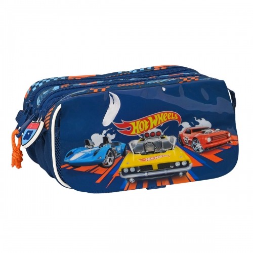 Triple Carry-all Hot Wheels Speed club Orange Navy Blue (21,5 x 10 x 8 cm) image 1