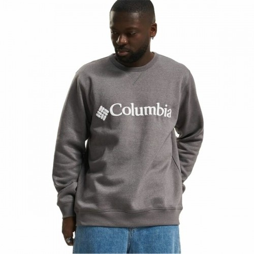 Men’s Sweatshirt without Hood Columbia Logo Fleece Crew Dark grey image 1