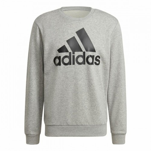 Vīriešu Sporta Krekls bez Kapuča Adidas Essential Big Logo Pelēks image 1