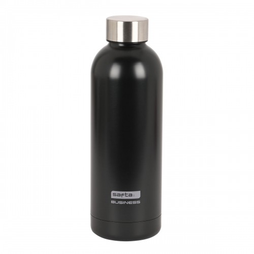 Stainless Steel Flask Safta Black 500 ml Black image 1