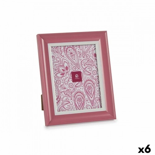 Photo frame Crystal Pink Plastic (6 Units) (2 x 26 x 21 cm) image 1