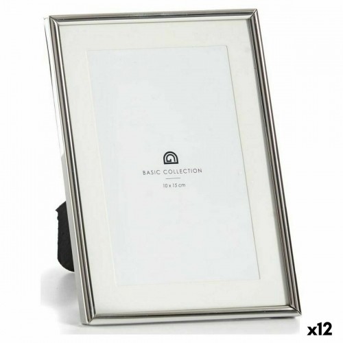 Gift Decor Фото рамка Стеклянный Серебристый Сталь (13,5 x 18 x 11 cm) (12 штук) image 1