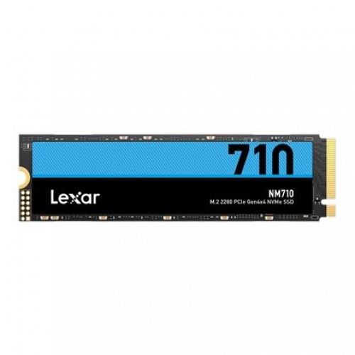 Lexar M.2 NVMe SSD NM710 500 GB, SSD form factor M.2 2280, SSD interface PCIe Gen4x4, Write speed 2600 MB/s, Read speed 5000 MB/s image 1