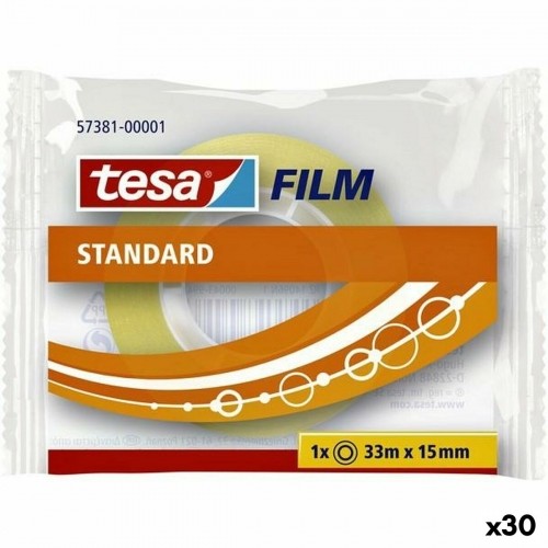 Клейкая лента TESA 15 mm 33 m Прозрачный (30 штук) image 1