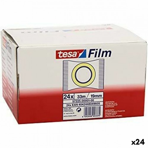 Adhesive Tape TESA 19 mm 33 m Transparent (24 Units) image 1