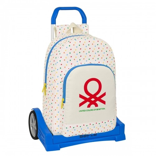 School Rucksack with Wheels Benetton Topitos (30 x 46 x 14 cm) image 1