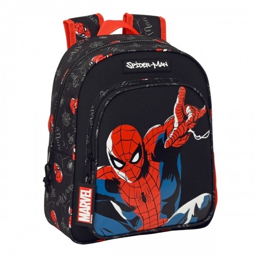 Child bag Spider-Man Hero Black 27 x 33 x 10 cm image 1