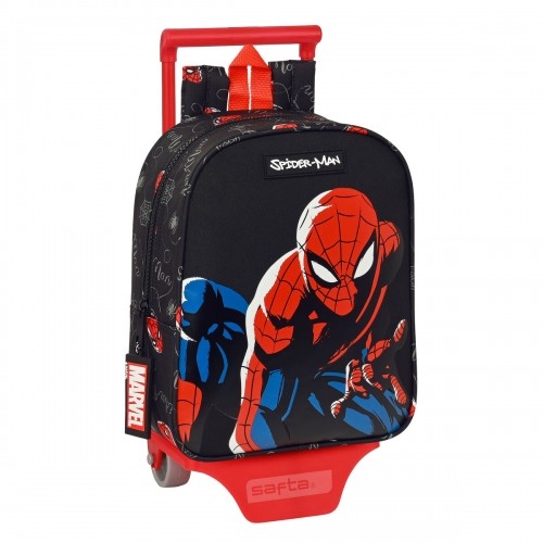 School Rucksack with Wheels Spider-Man Hero Black 22 x 27 x 10 cm image 1