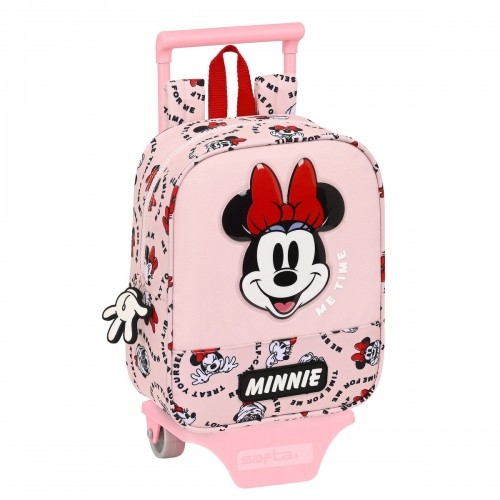 Школьный рюкзак с колесиками Minnie Mouse Me time Розовый (22 x 27 x 10 cm) image 1