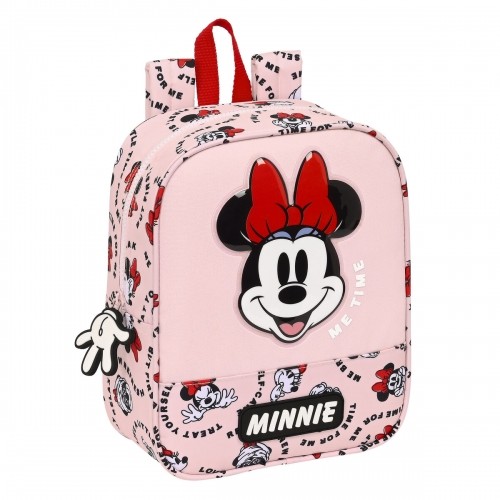 Child bag Minnie Mouse Me time Pink (22 x 27 x 10 cm) image 1