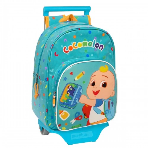 School Rucksack with Wheels CoComelon Back to class Light Blue (26 x 34 x 11 cm) image 1