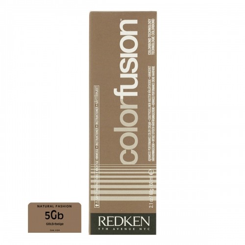 Перманентный крем-краска Redken Color Fusion Nº 5 Gold/Beige (60 ml) image 1