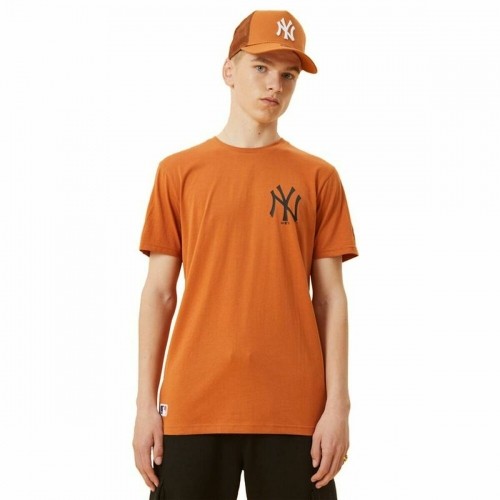 Vīriešu Krekls ar Īsām Piedurknēm New Era  New York Yankees Brūns image 1