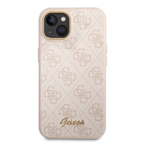 Guess PC|TPU 4G Metal Camera Outline Case for iPhone 14 Pink image 1