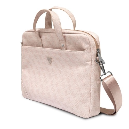 Guess 4G PU Triangle Logo Computer Bag 15|16" Pink image 1