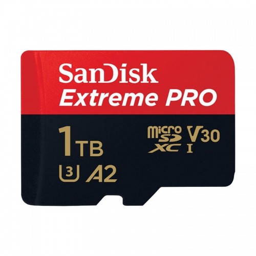 SANDISK EXTREME PRO microSDXC 1TB 200|140 MB|s UHS-I U3 memory card (SDSQXCD-1T00-GN6MA) image 1