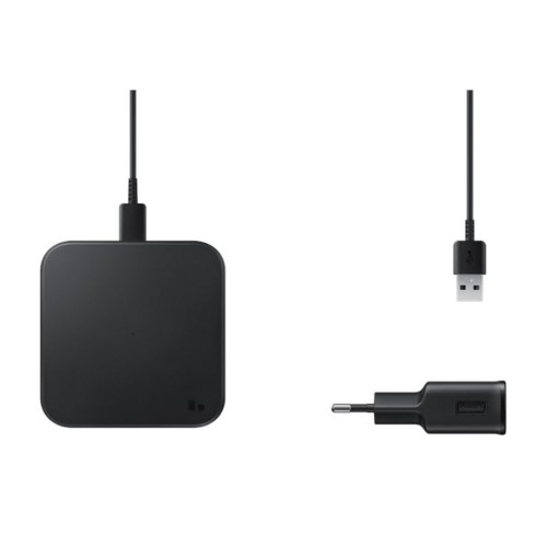 Samsung Duo Pad 2in1 set Wireless Charger Qi 9W + wall travel adapter black (EP-P1300TBEGEU) image 1