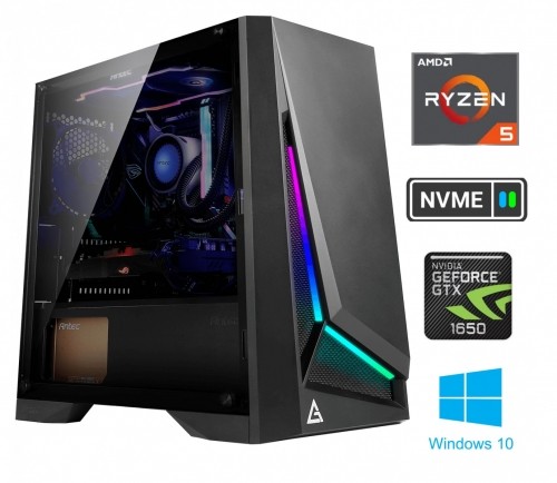 Mdata Gamer Ryzen 5 4600G 32GB 256GB SSD NVME 2TB HDD GTX 1650 Windows 10 image 1