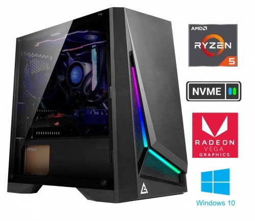 Mdata Gamer Ryzen 5 4600G 32GB 256GB SSD NVME 2TB HDD Radeon Vega 7 Windows 10 image 1