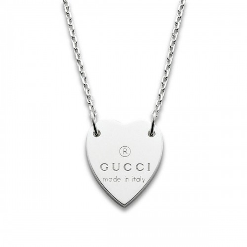 Ladies'Necklace Gucci YBB223512001 Silver image 1