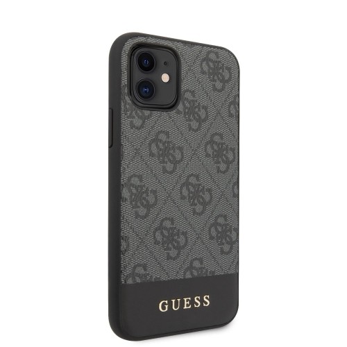 GUHCN61G4GLGR Guess 4G Stripe Cover for iPhone 11 Grey image 1