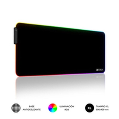 Mouse mat Subblim LED RGB Multicolour XL image 1