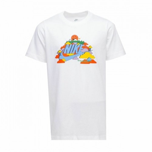 Child's Short Sleeve T-Shirt Nike Happy Cloud White image 1